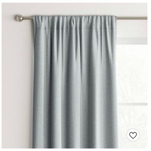 2 Panels Target Thatched Heather Gray Curtain Panels Light Blocking 84" x 40"